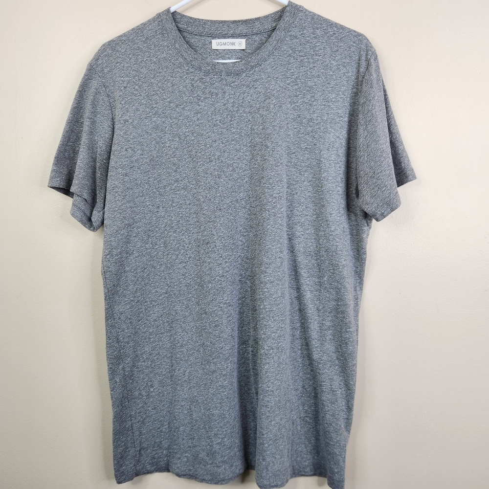 Ugmonk American Made Short Sleeve Cotton Blend Heather Gray Tee Medium